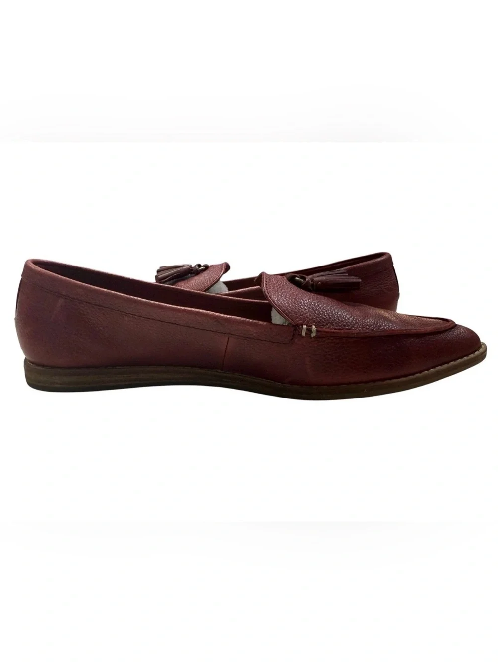 Sperry Saybrook Tassel Loafers Burgundy Leather Pointed Toe EUC Size 11